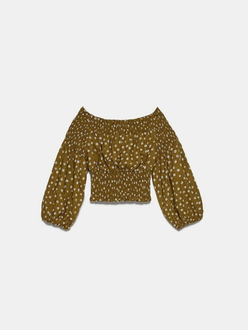ZARA off the shoulder crop top